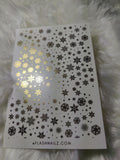 Decals - Snowflakes Foil Decals